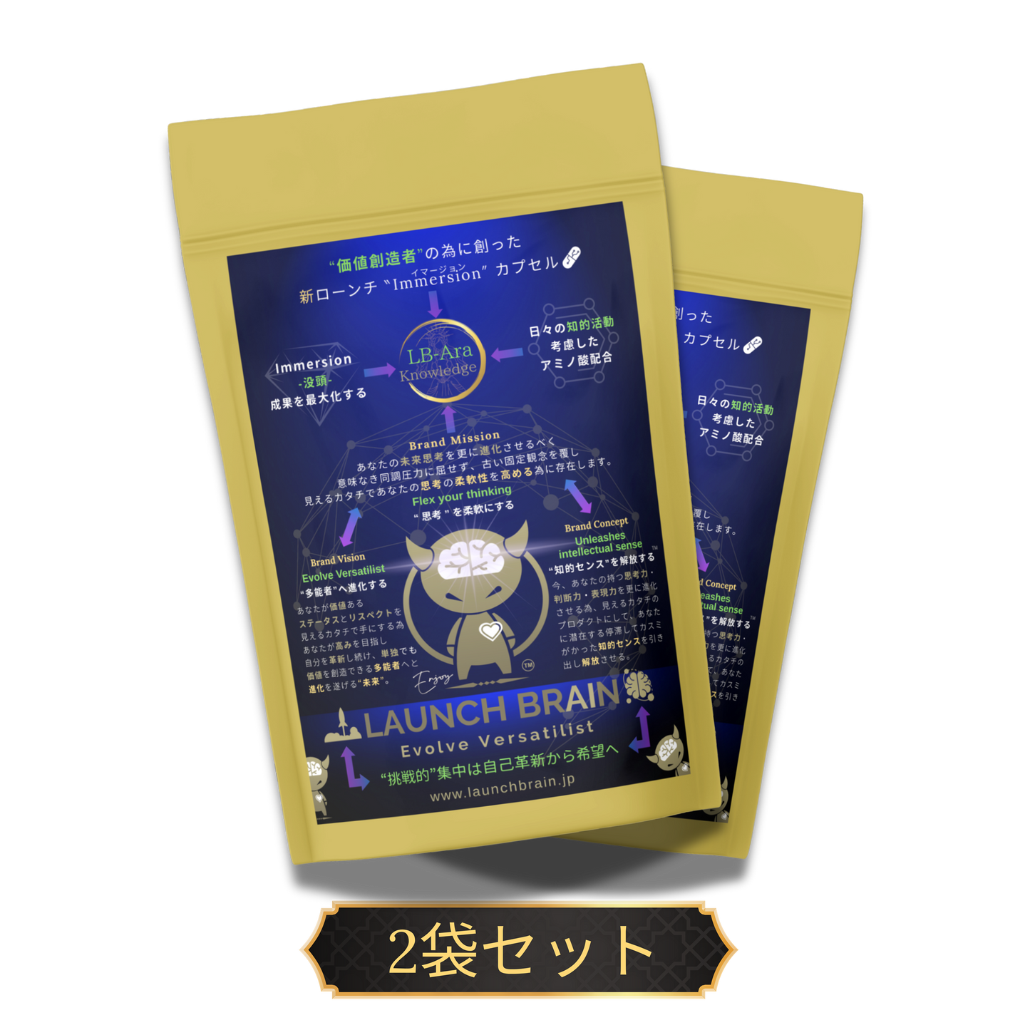 LB-Ara"Knowledge" 2袋セット（1袋100錠×2）¥1,000お得（1袋あたり¥4,500）